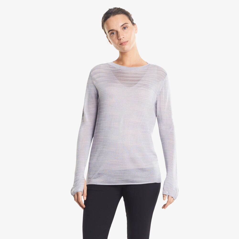 MM Lafleur The Hamilton Sweater Link Knit Silver Mist Size S Small EUC!!!